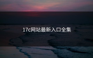 17c网站最新入口全集