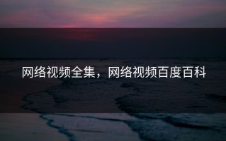 网络视频全集，网络视频百度百科